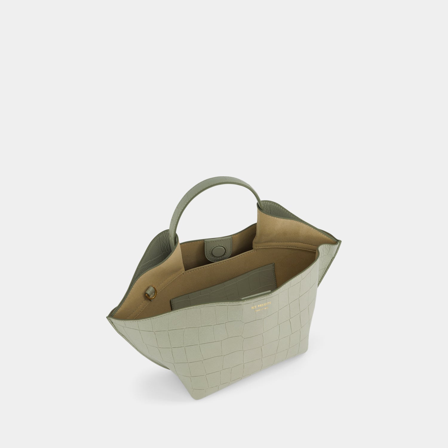 ANN TOTE MINI - SOFT CROC - SAGE