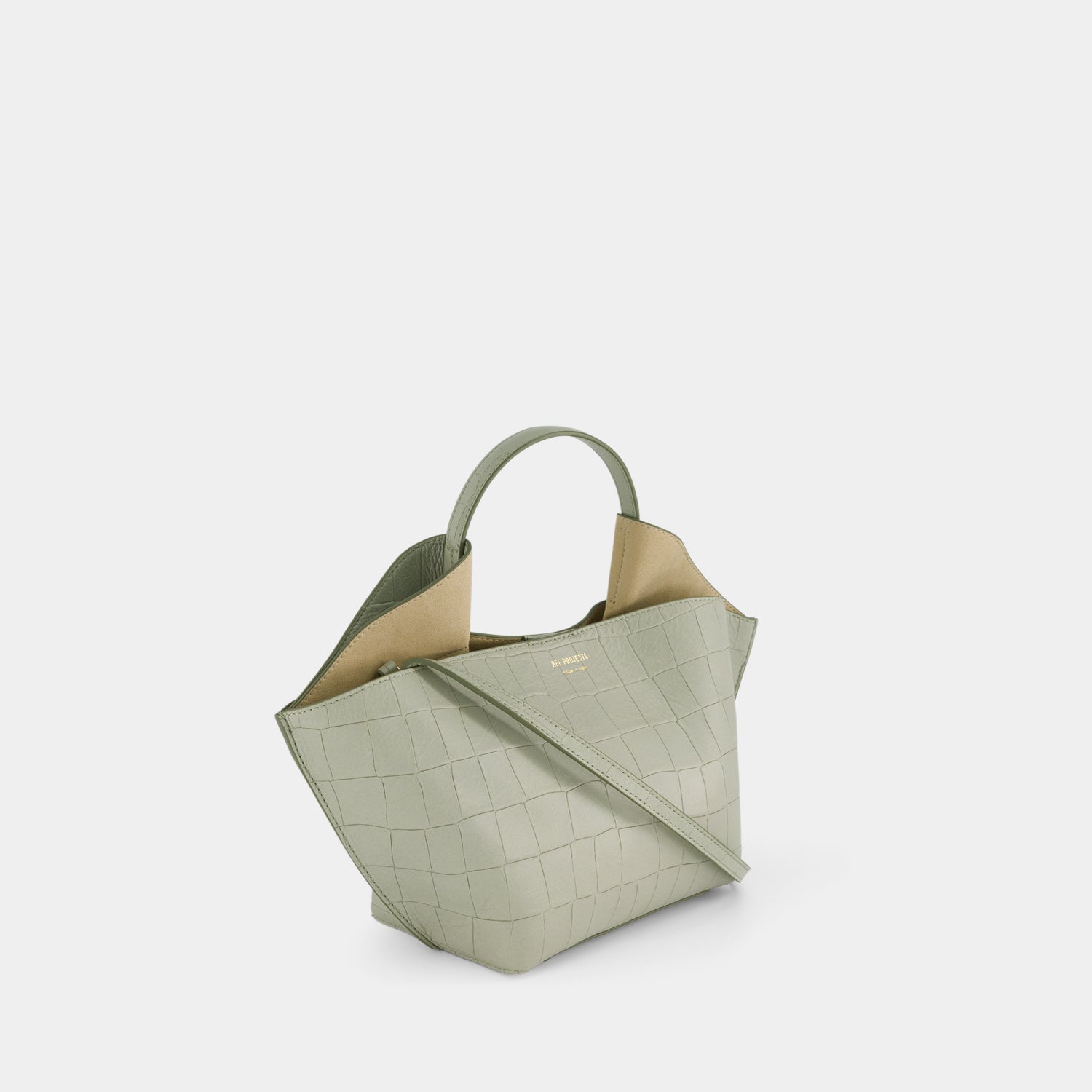ANN TOTE MINI - SOFT CROC - SAGE