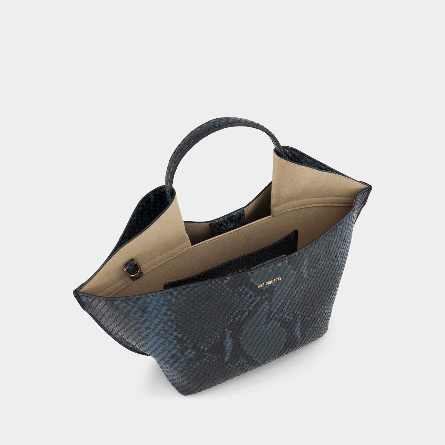 ANN TOTE MINI - PYTHON - BLUE BLACK