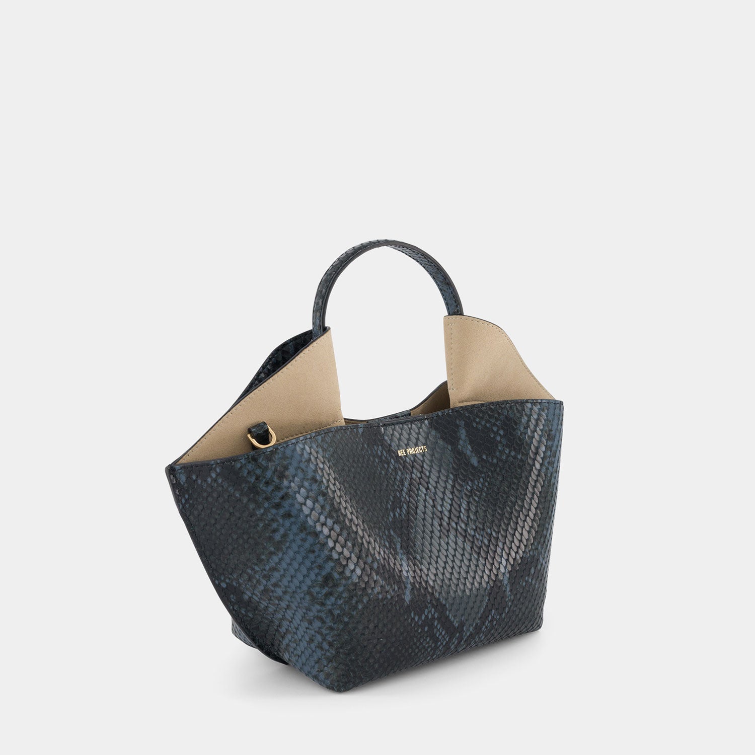 ANN TOTE MINI - PYTHON - BLUE BLACK