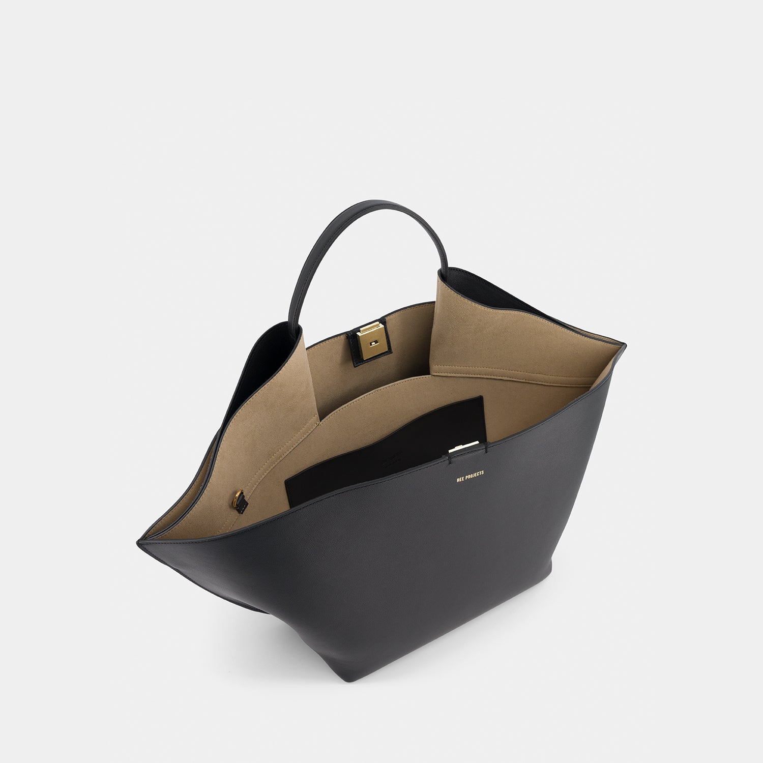 Ann Tote Medium - Soft Calf - Black