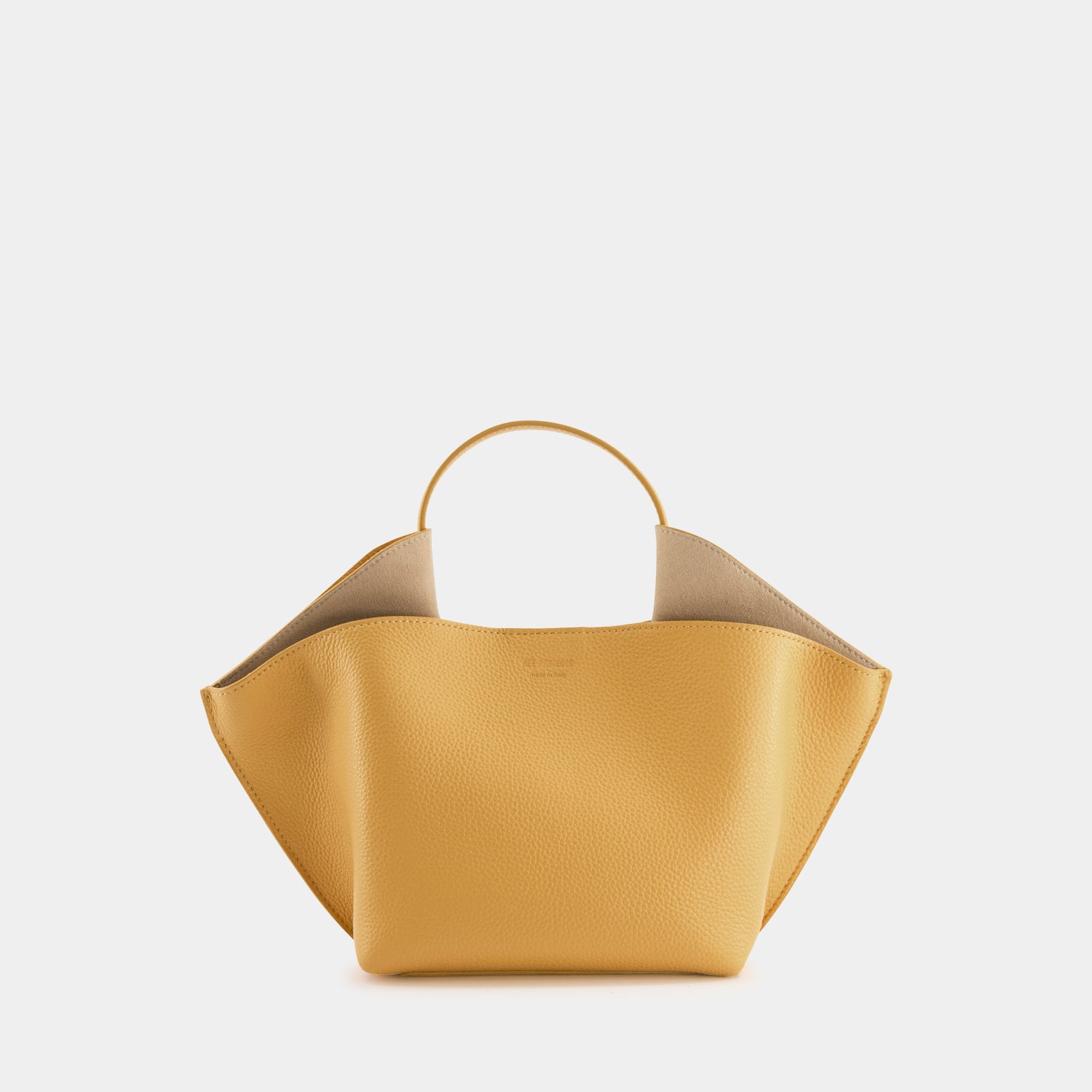 ANN TOTE MINI - PEBBLE GRAIN - SUNFLOWER