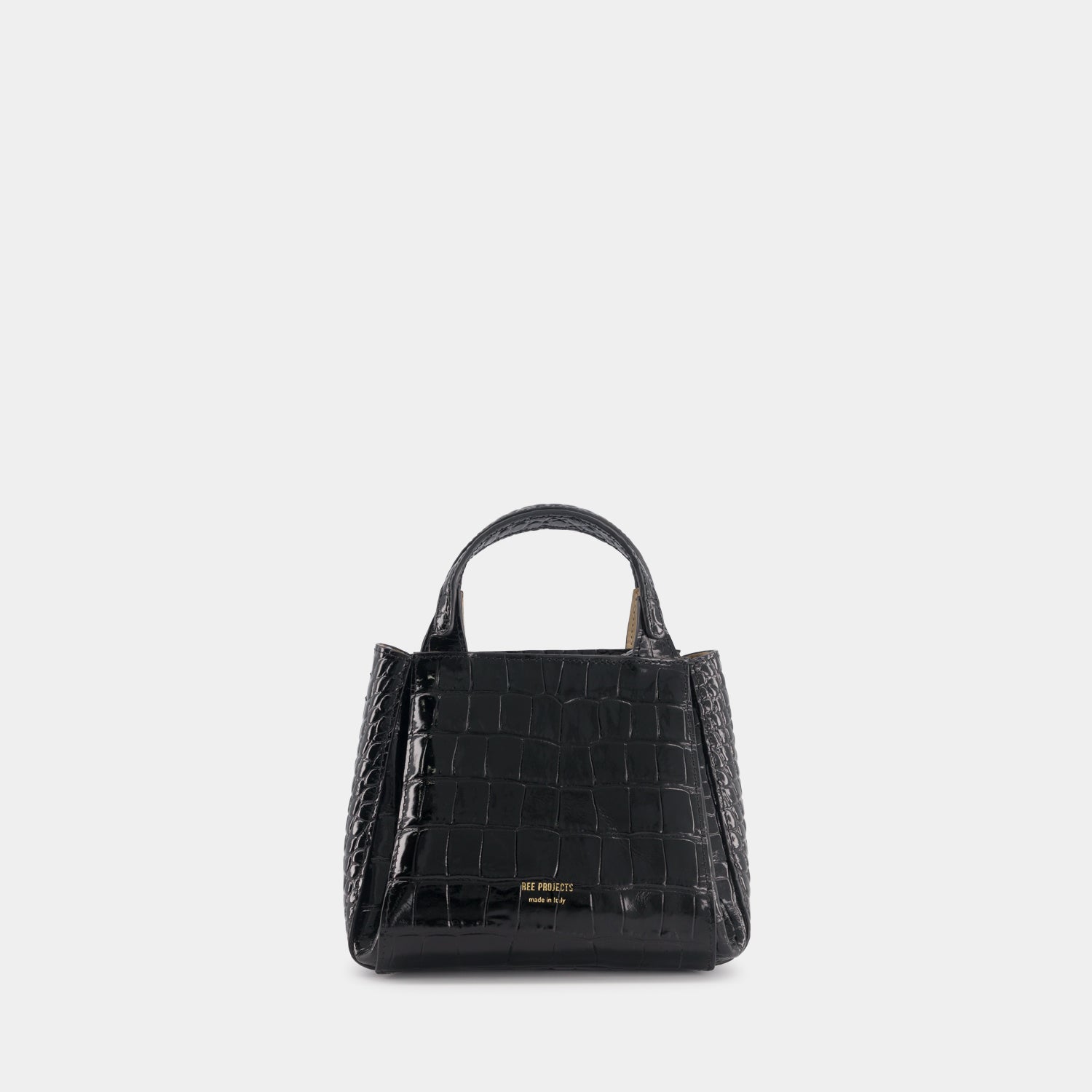 AVY MINI - CROC - BLACK
