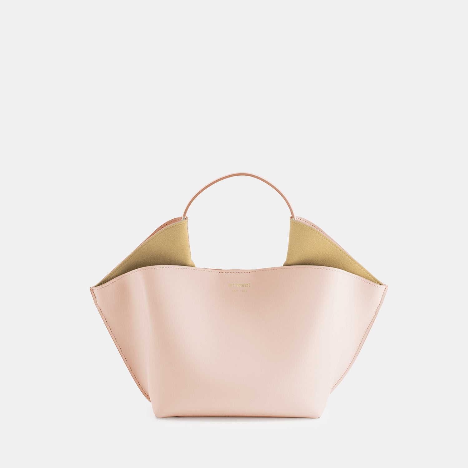 REE PROJECTS Ann Tote Mini Blossom Pink Soft Calf Italian Leather Handbag Crossbody Elegant Evening Everyday