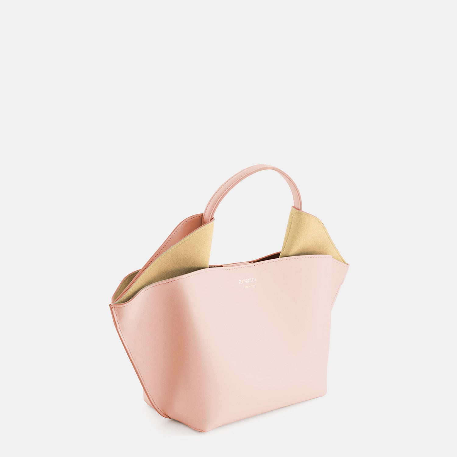 REE PROJECTS Ann Tote Mini Blossom Pink Soft Calf Italian Leather Handbag Crossbody Elegant Evening Everyday