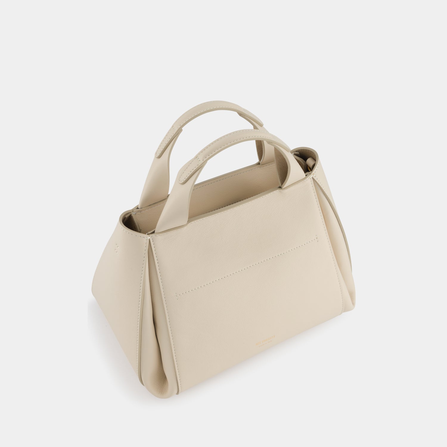 REE PROJECTS Avy Medium Beige Soft Calf Italian Leather Top-Handle Shoulder Cross Body Bag Spacious Everyday