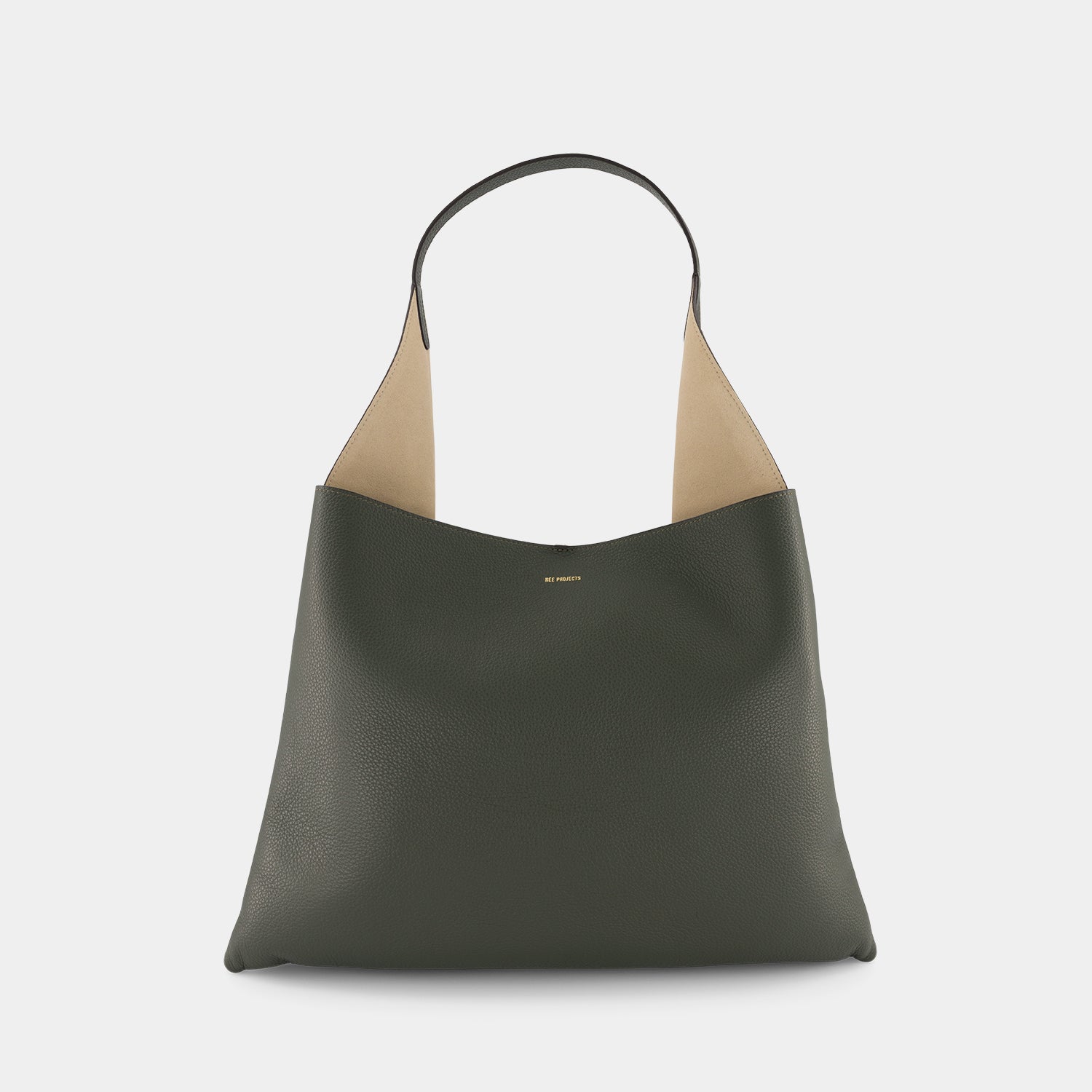 TOTE CLARE LARGE - PEBBLE GRAIN - DEEP MOSS