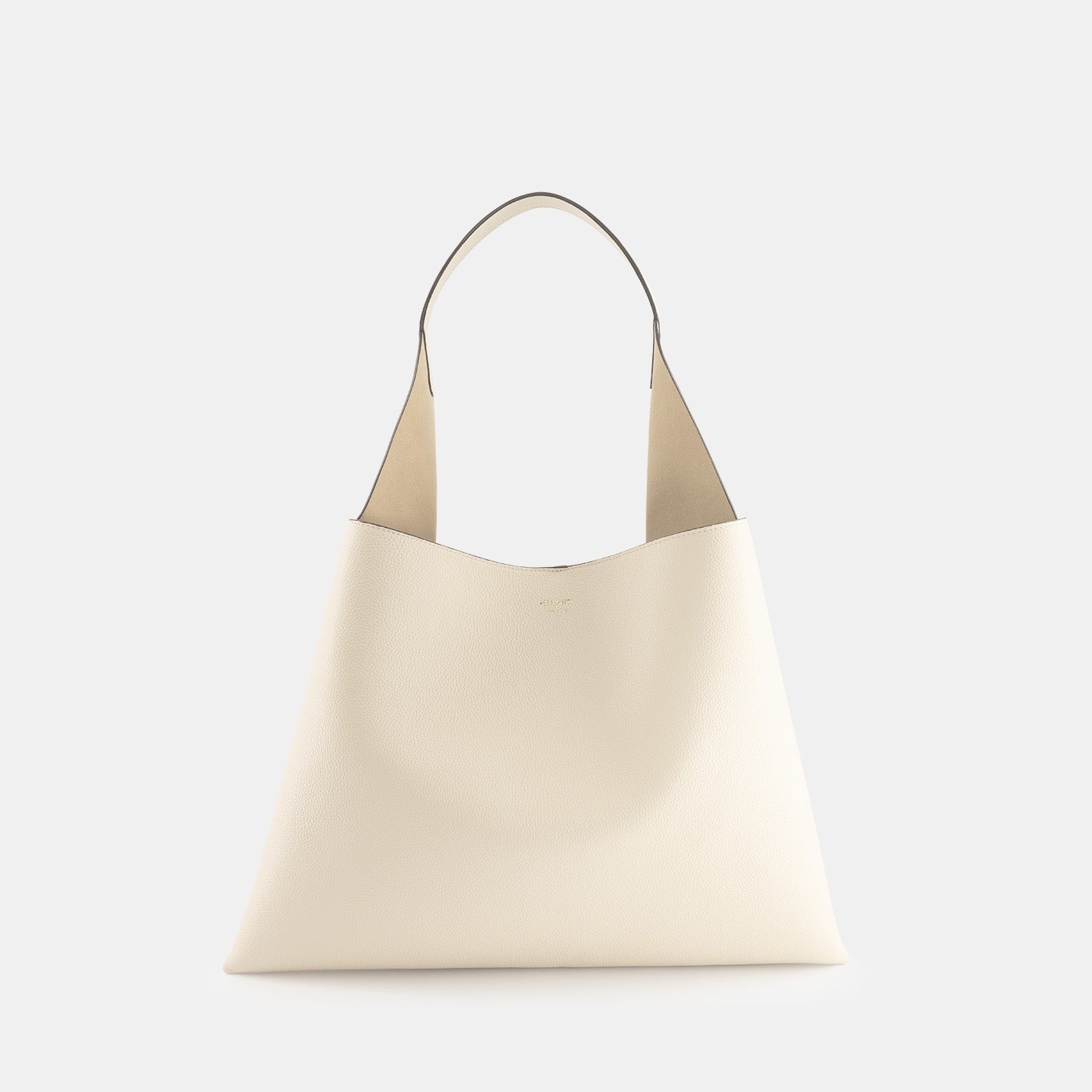 REE PROJECTS Clare Tote Large Beige Pebble Grain Soft Calf Italian Leather Handmade Spacious Style Chic Modern Elegant Top Handle Shoulder Bag Everyday Work