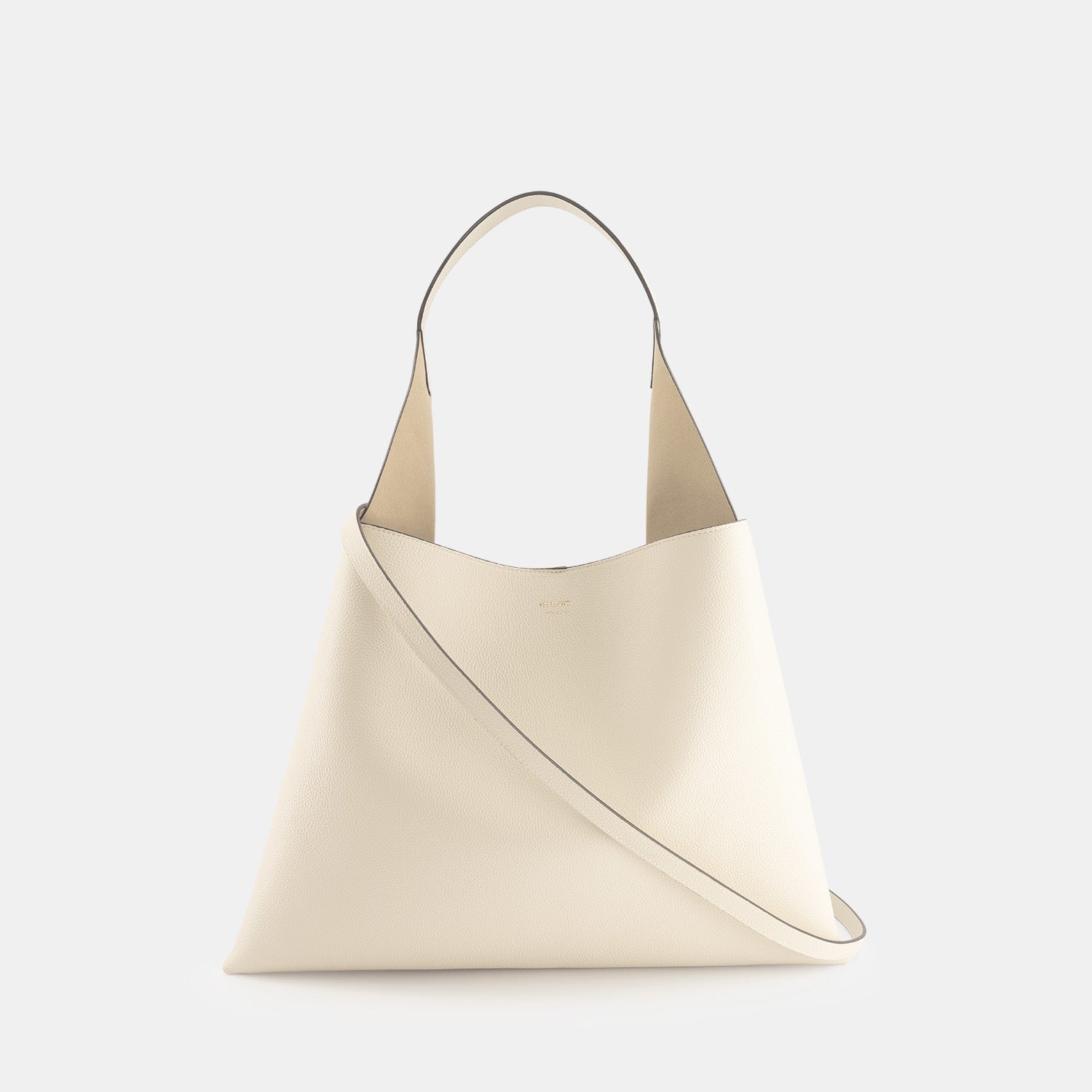 REE PROJECTS Clare Tote Large Beige Pebble Grain Soft Calf Italian Leather Handmade Spacious Style Chic Modern Elegant Top Handle Shoulder Bag Everyday Work