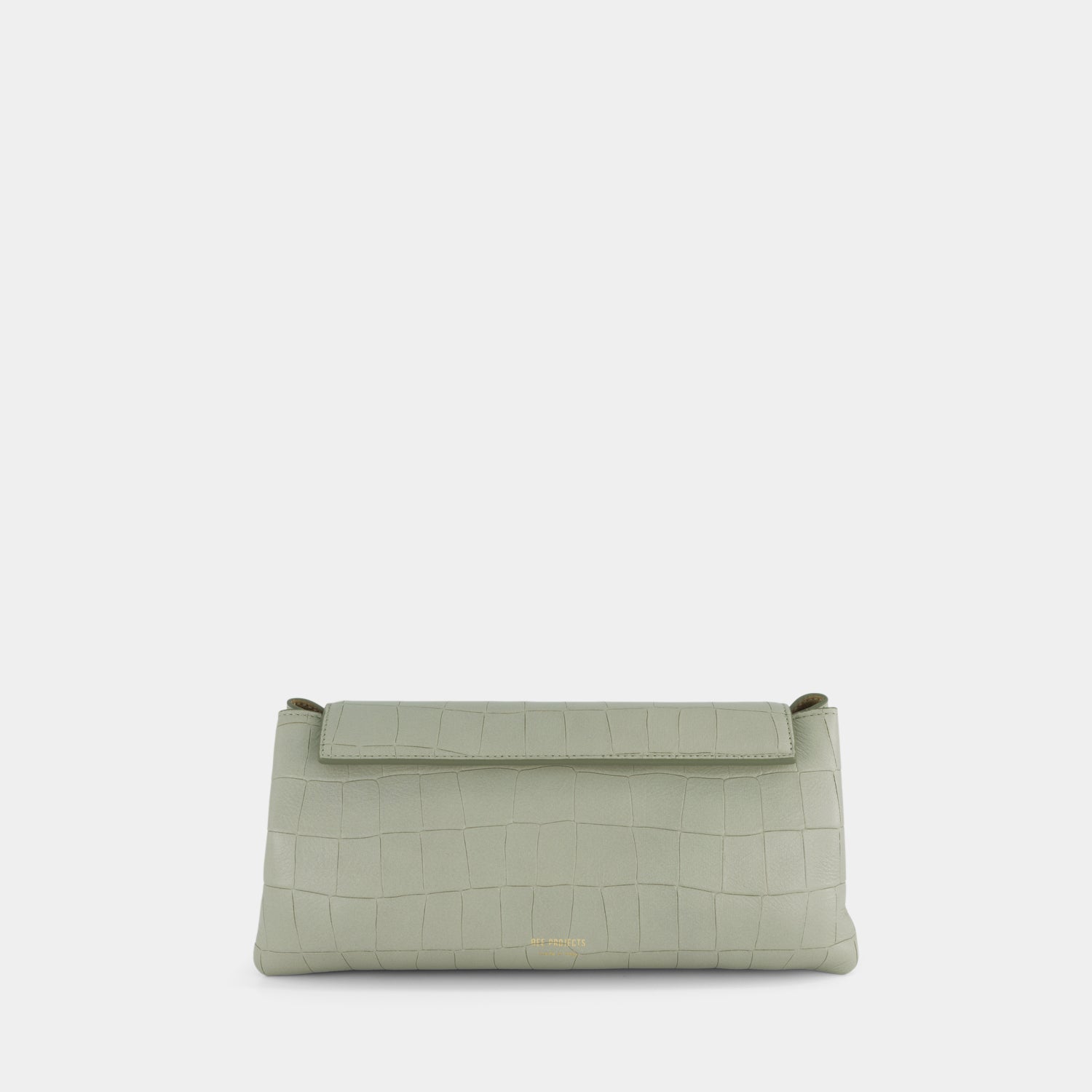 ELIEZE CLUTCH - SOFT CROC - SAGE