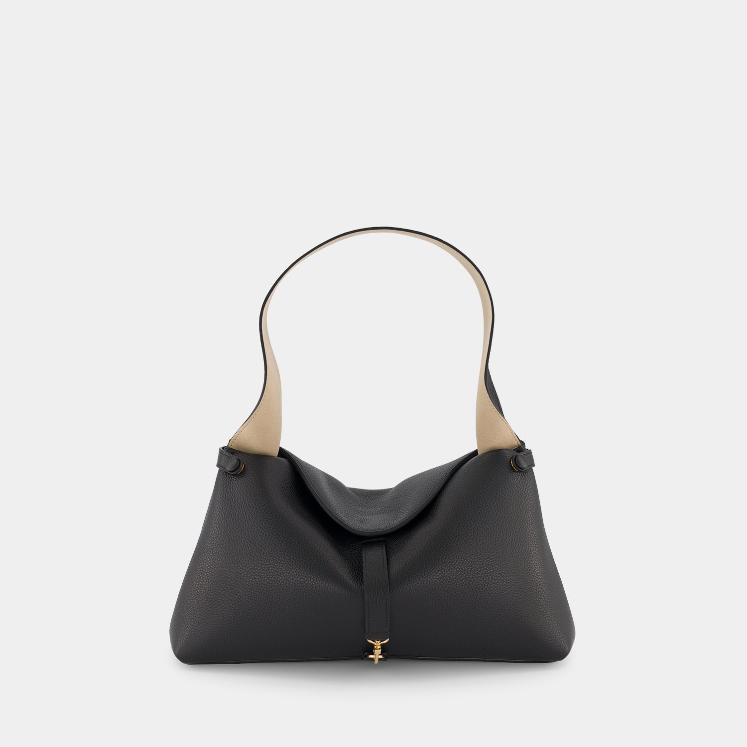 FLORENCIA PURSE - PEBBLE GRAIN - BLACK