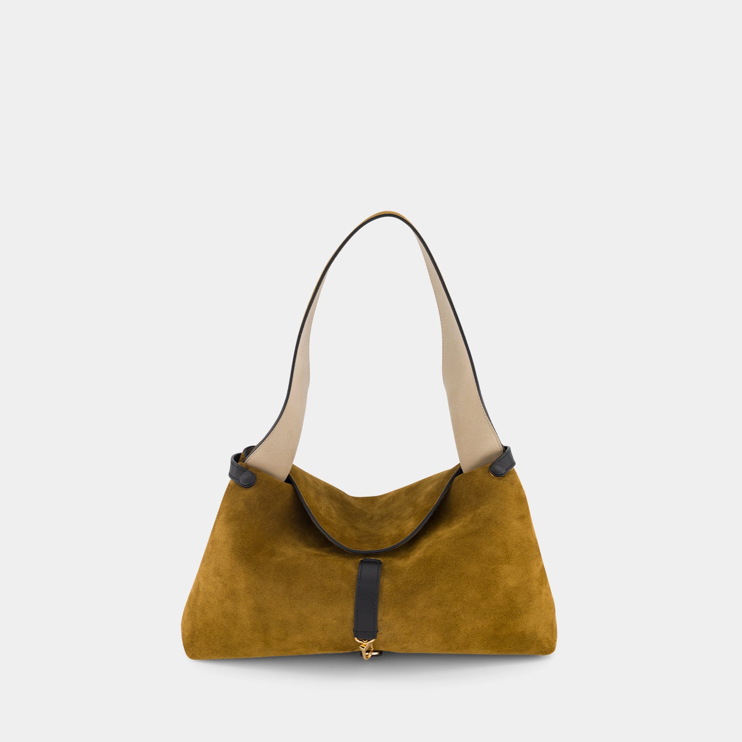 FLORENCIA PURSE - SUEDE SOFT CALF - MUSTARD BLACK