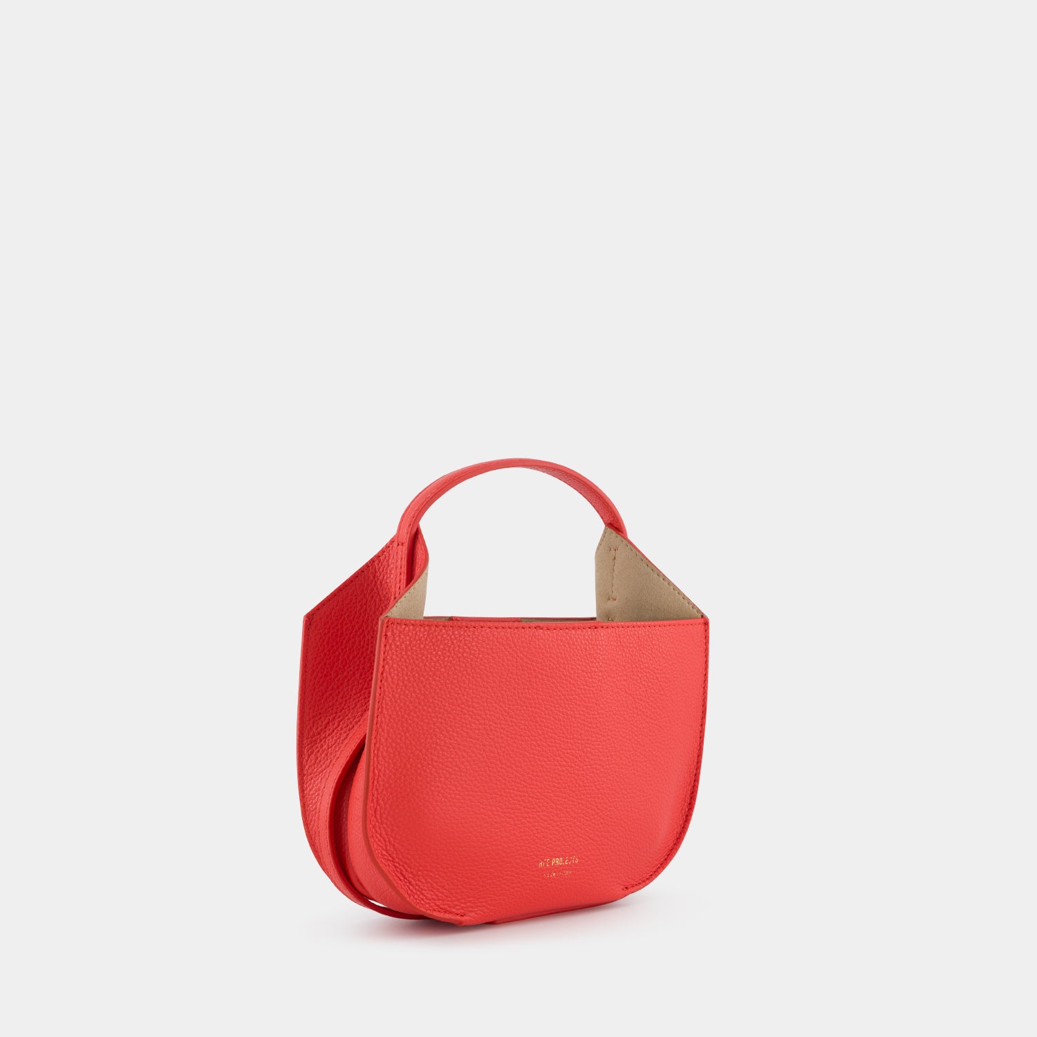HELENE HOBO MINI - PEBBLE GRAIN - FLAME