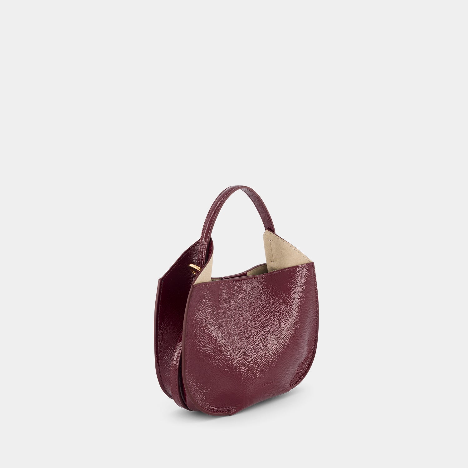 HELENE HOBO MINI - NAPPA LAK - BURGUNDY