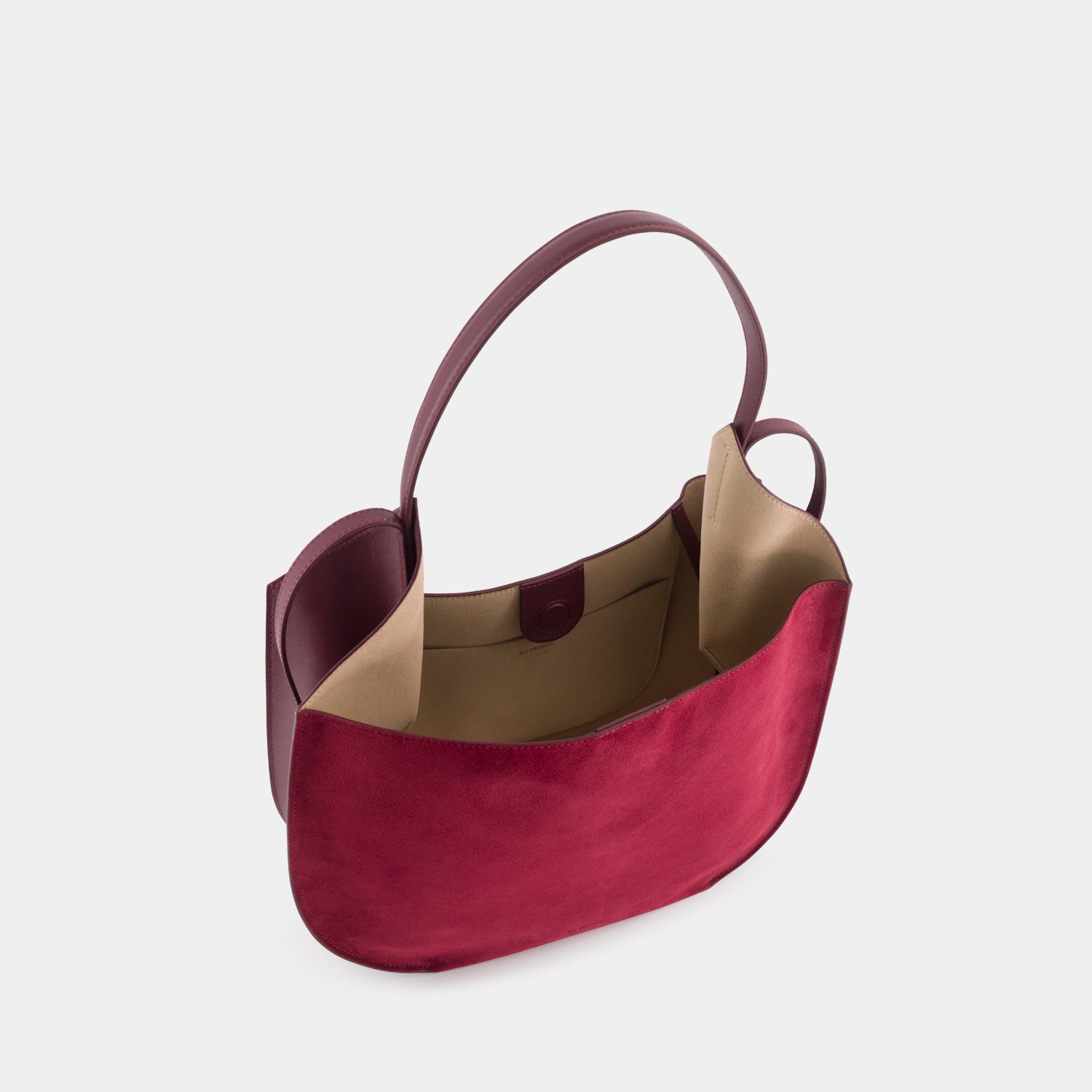 HELENE HOBO - SUEDE SOFT CALF - MAROON