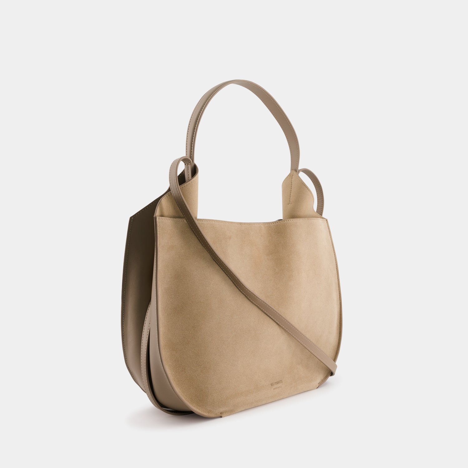 HELENE HOBO - SUEDE SOFT CALF - SANDSTONE