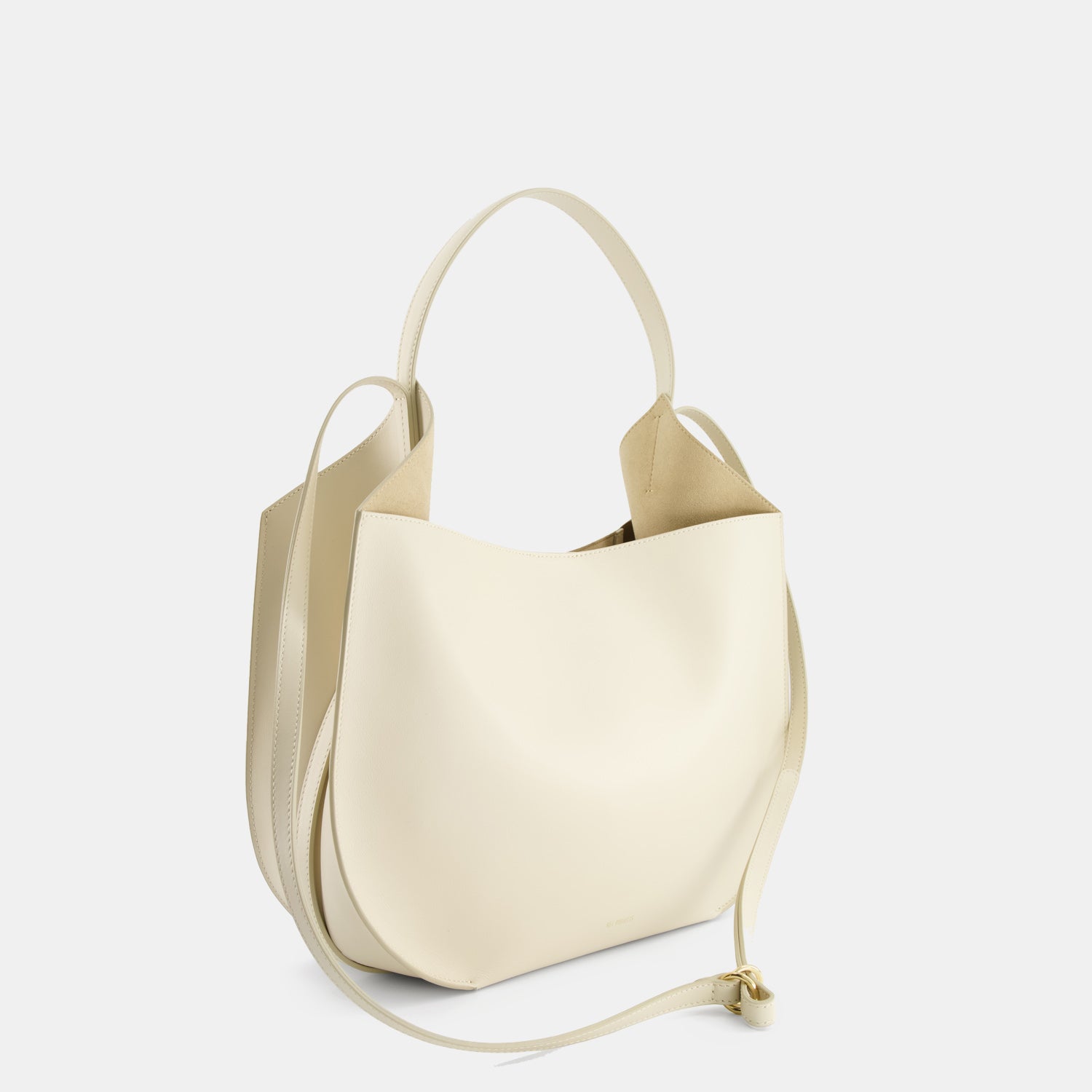 REE PROJECTS Helene Hobo Beige Tote Soft Calf Italian Leather Spacious Everyday Style Chic Work Elegant Casual Shoulder bag Cross Body