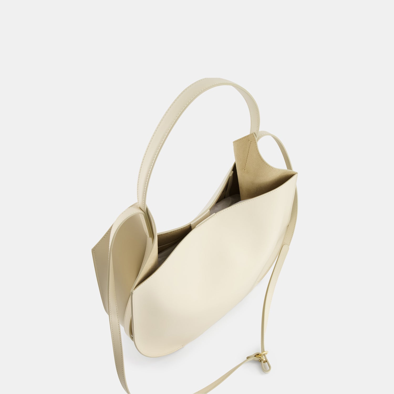 REE PROJECTS Helene Hobo Beige Tote Soft Calf Italian Leather Spacious Everyday Style Chic Work Elegant Casual Shoulder bag Cross Body