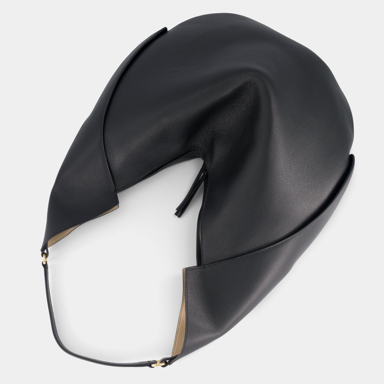 RIVA HOBO - PEBBLE GRAIN - BLACK