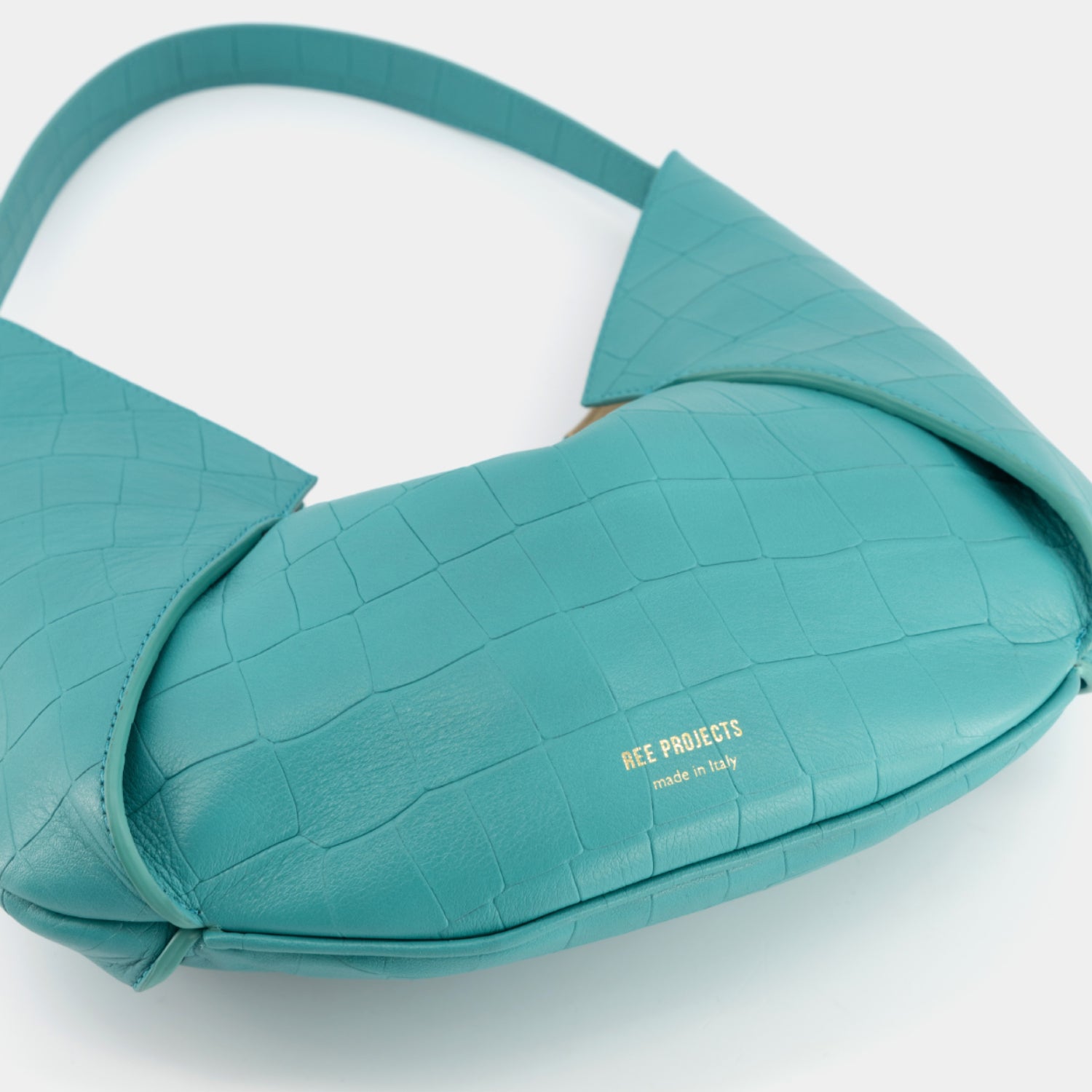 Riva Mini - Soft Croc - Turquoise