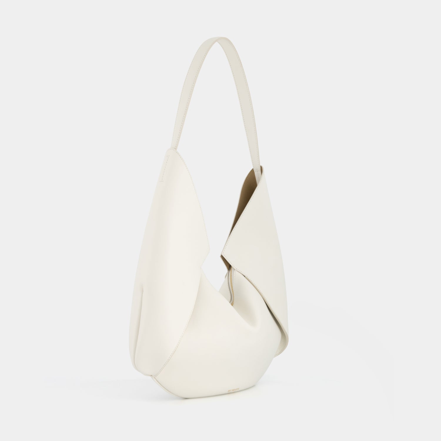 REE PROJECTS Riva Large White Italian Calf Soft Leather Handmade Spacious Style Chic Modern Elegant Top Handle Shoulder Bag Everyday