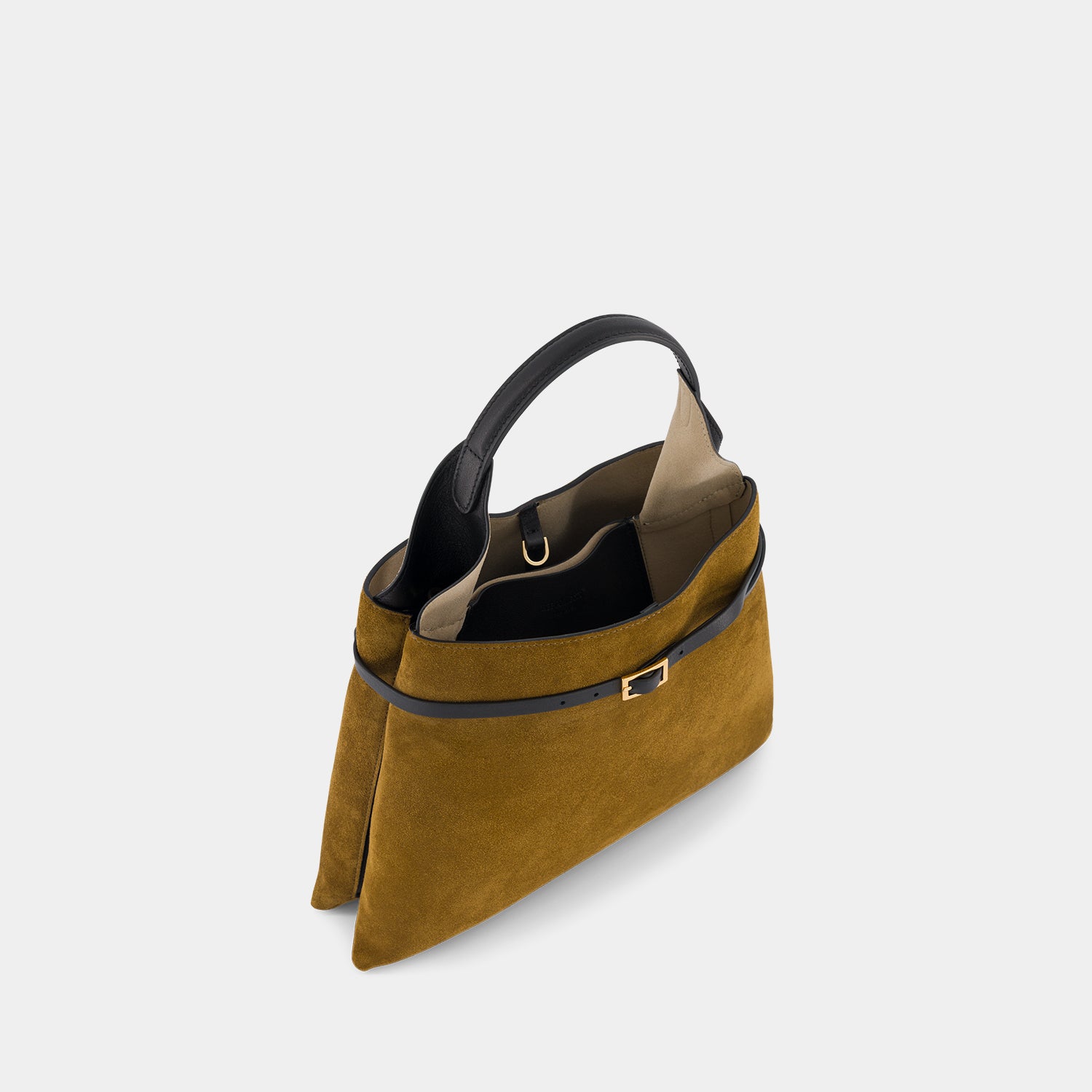 TOTE CLARE MINI - SUEDE SOFT CALF - MUSTARD BLACK