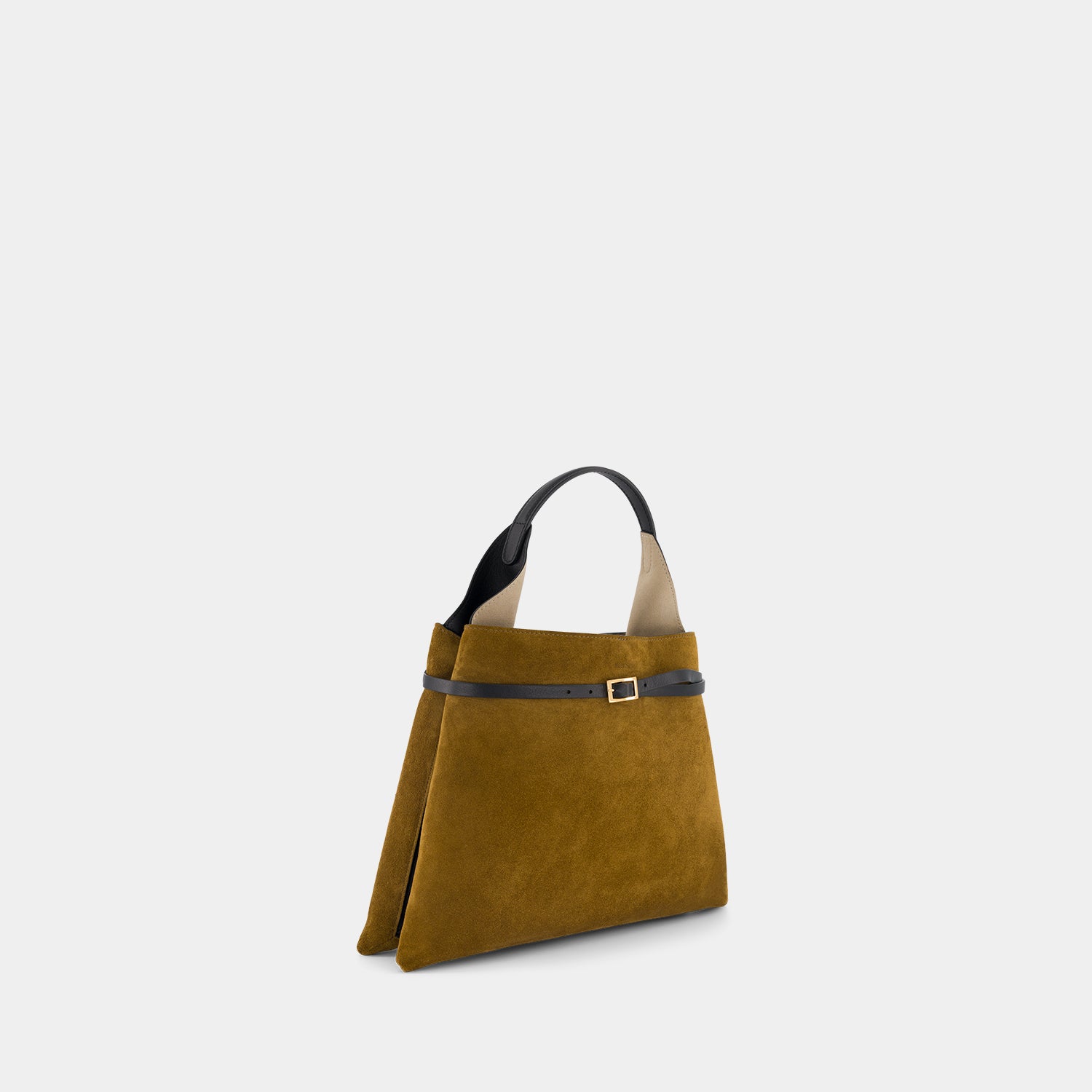 TOTE CLARE MINI - SUEDE SOFT CALF - MUSTARD BLACK