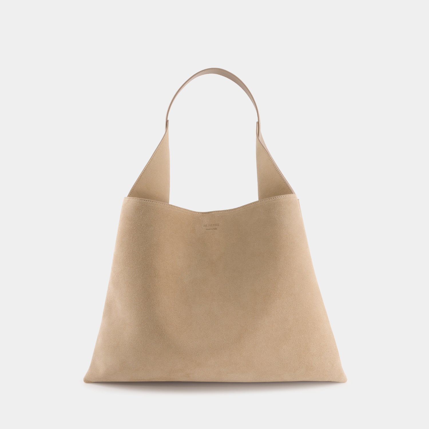 TOTE CLARE LARGE - SUEDE SOFT CALF - SANDSTONE