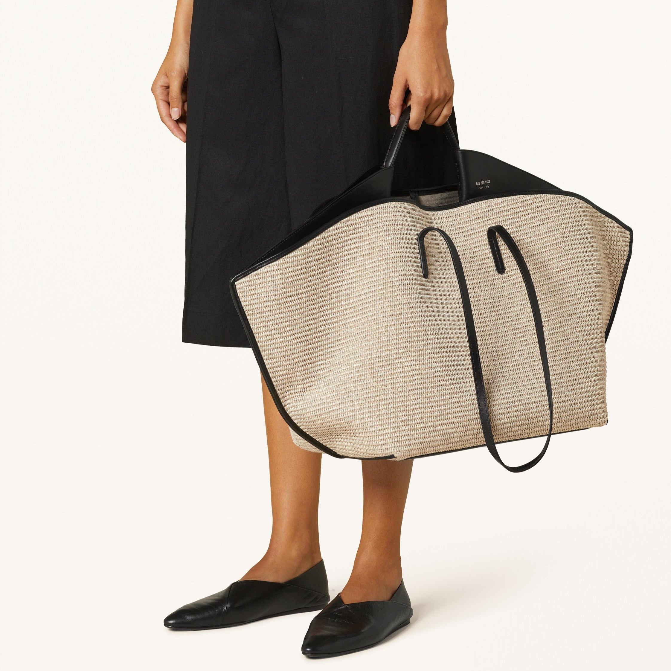 ANN TOTE LARGE - RAFFIA