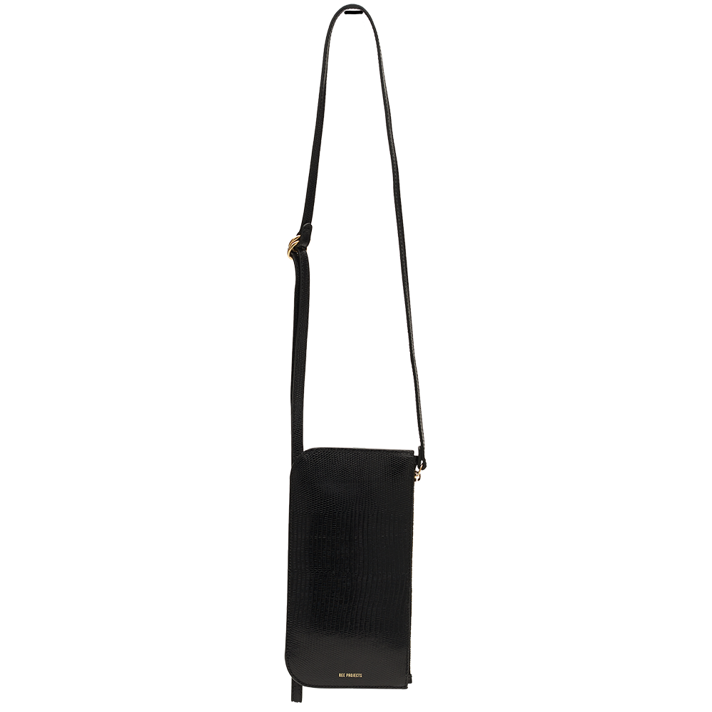 DO NECK POUCH - BLACK LIZARD