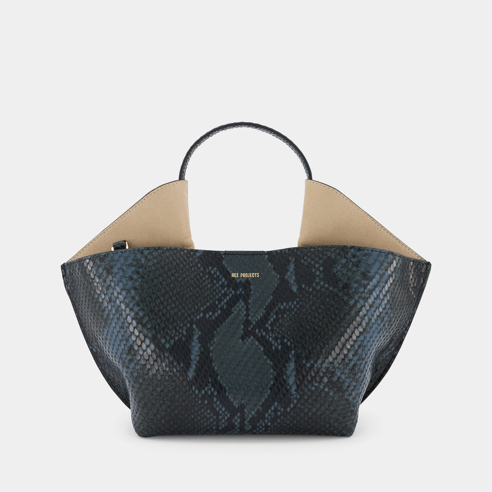 The ANN TOTE Mini I Python I Black Blue | Ree Projects