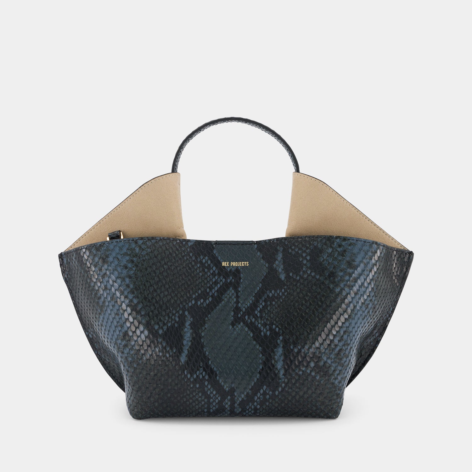 ANN TOTE MINI - PYTHON - BLUE BLACK