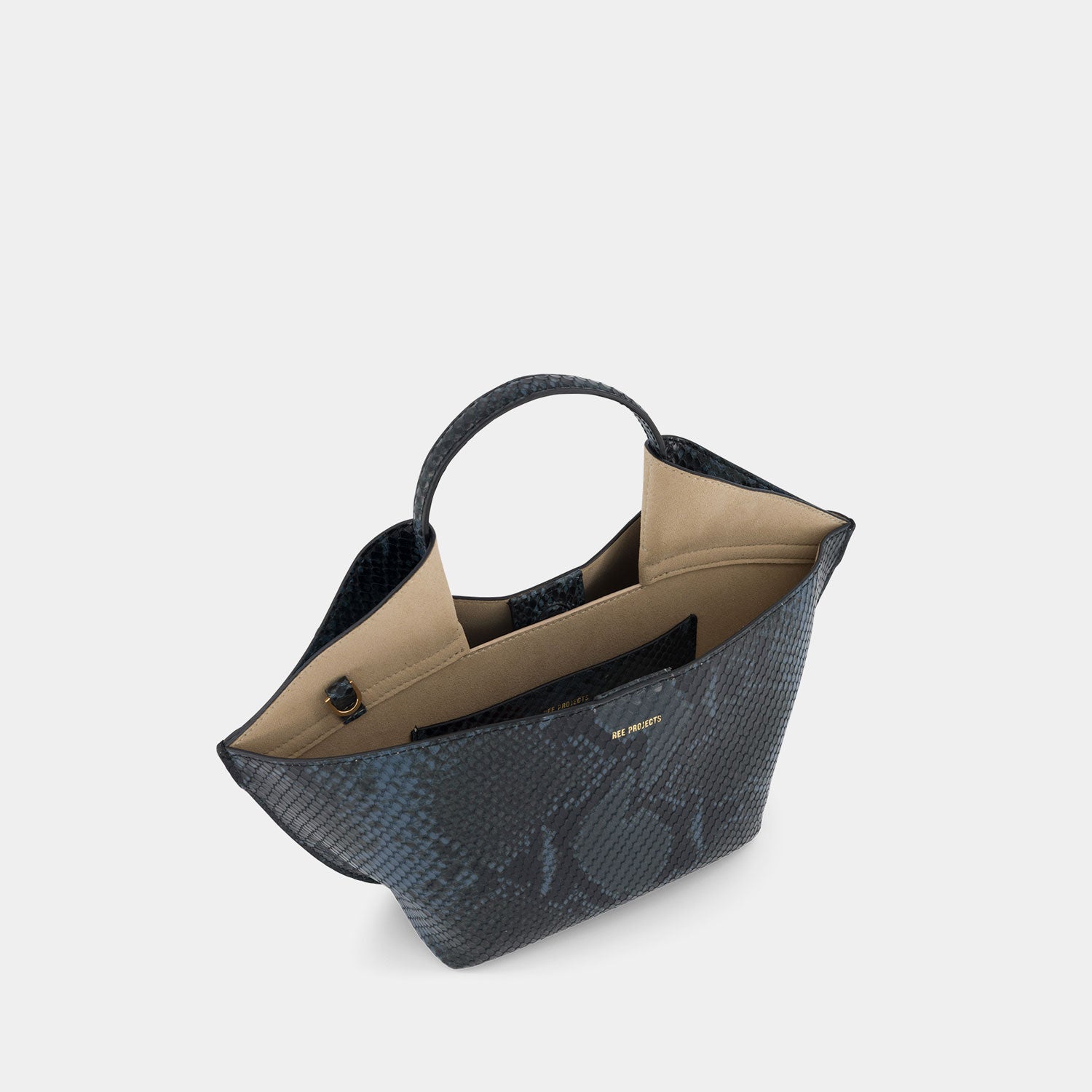 ANN TOTE MINI - PYTHON - BLUE BLACK
