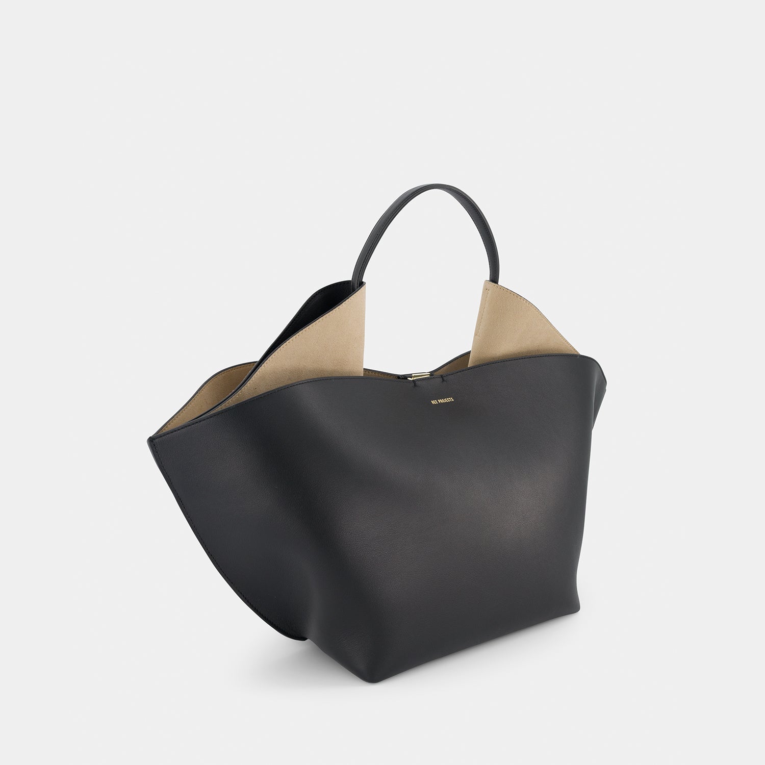 Ann Tote Medium - Soft Calf -  Black