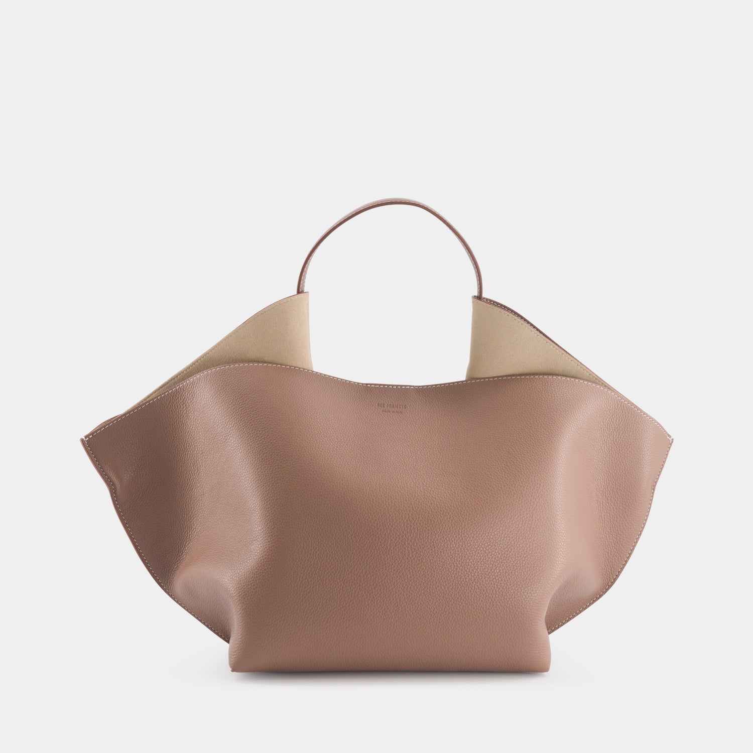 ANN TOTE MEDIUM - PEBBLE GRAIN - ASH BROWN