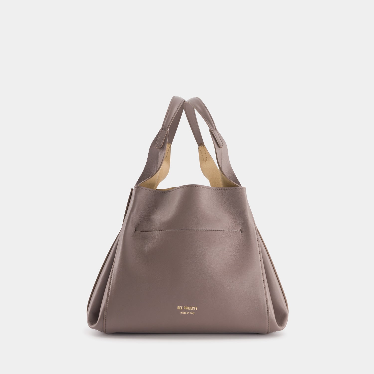 BUCKET AVY MEDIUM - SOFT CALF - ASH BROWN