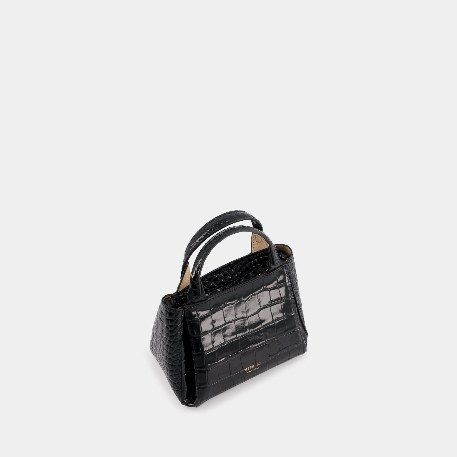 AVY MINI - CROC - BLACK