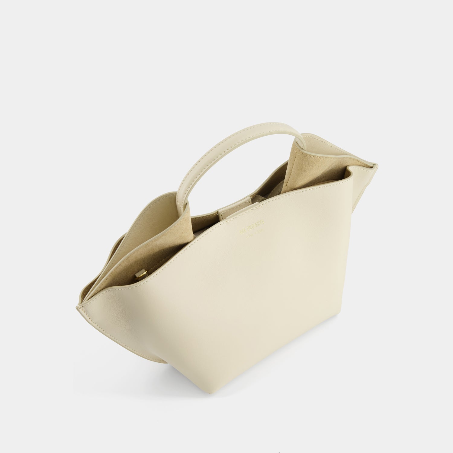 REE PROJECTS Ann Tote Mini Beige Soft Calf Italian Leather Handbag Crossbody Elegant Evening Everyday 