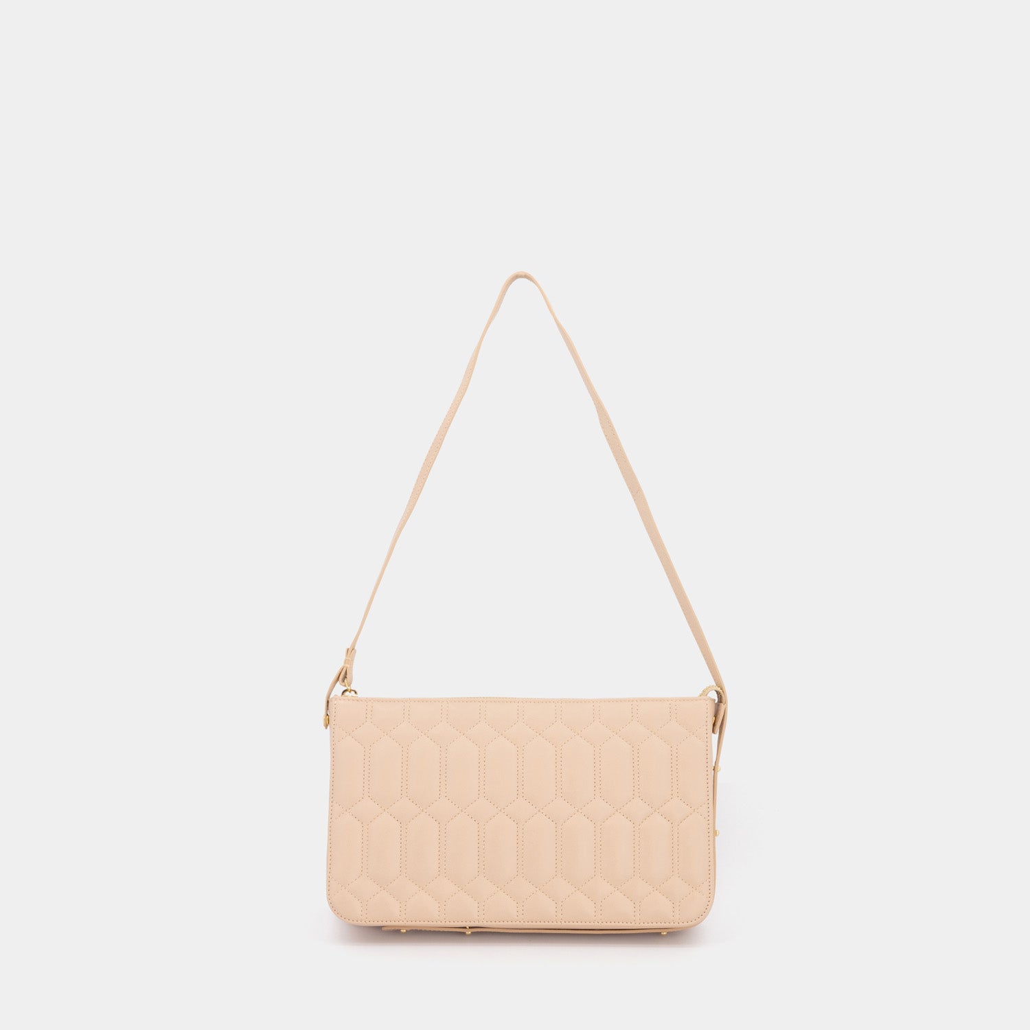 DO CLUTCH QUILTED - NUDE