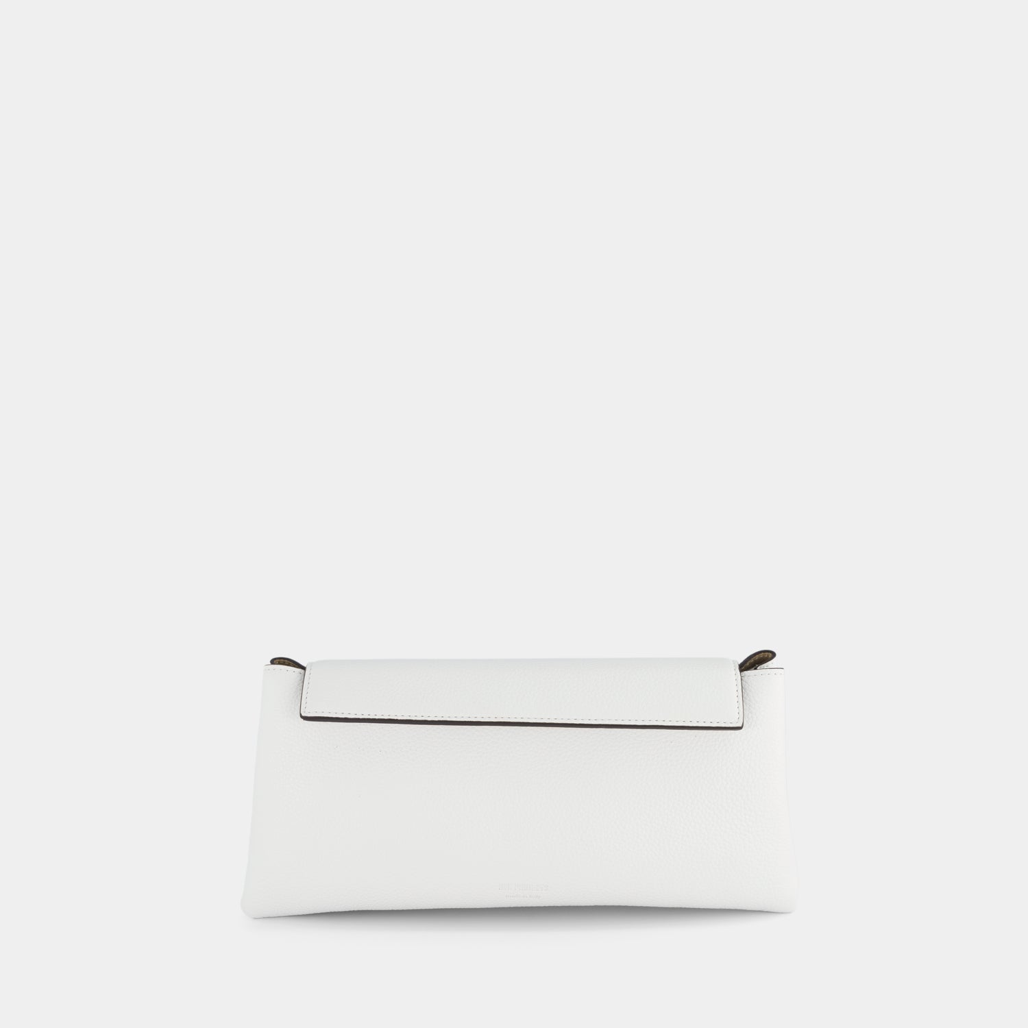 ELIEZE CLUTCH - PEBBLE GRAIN - BIANCO