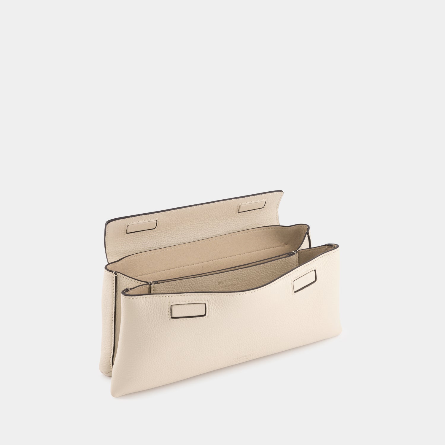 ELIEZE CLUTCH - PEBBLE GRAIN - BEIGE