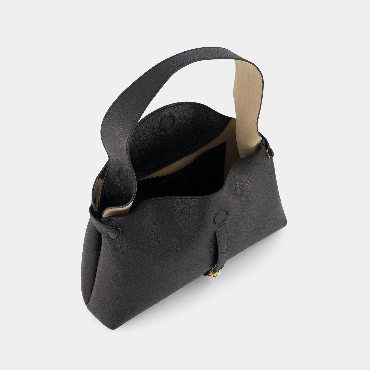 FLORENCIA PURSE - PEBBLE GRAIN - BLACK