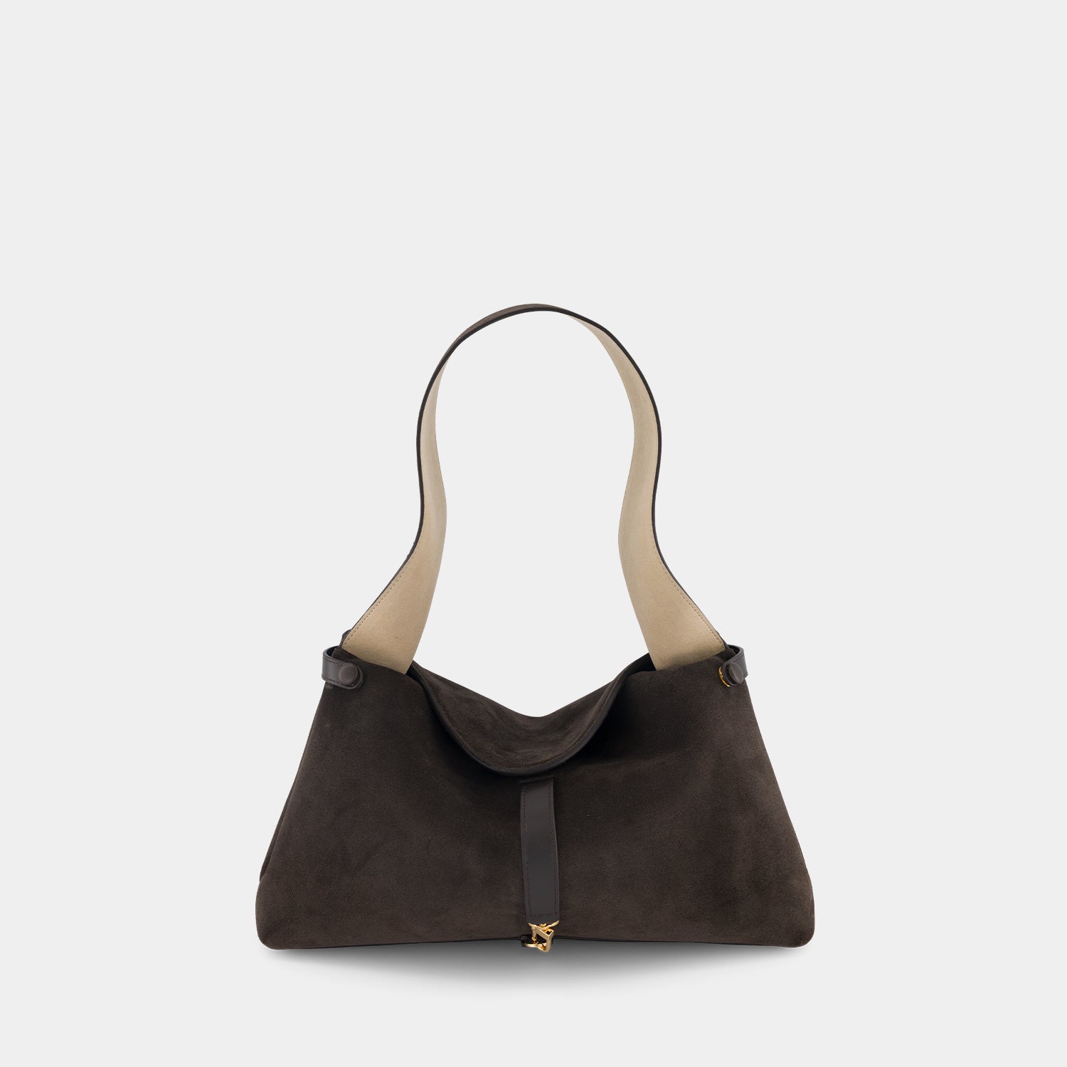 FLORENCIA PURSE - SOFT CALF SUEDE - EBONY