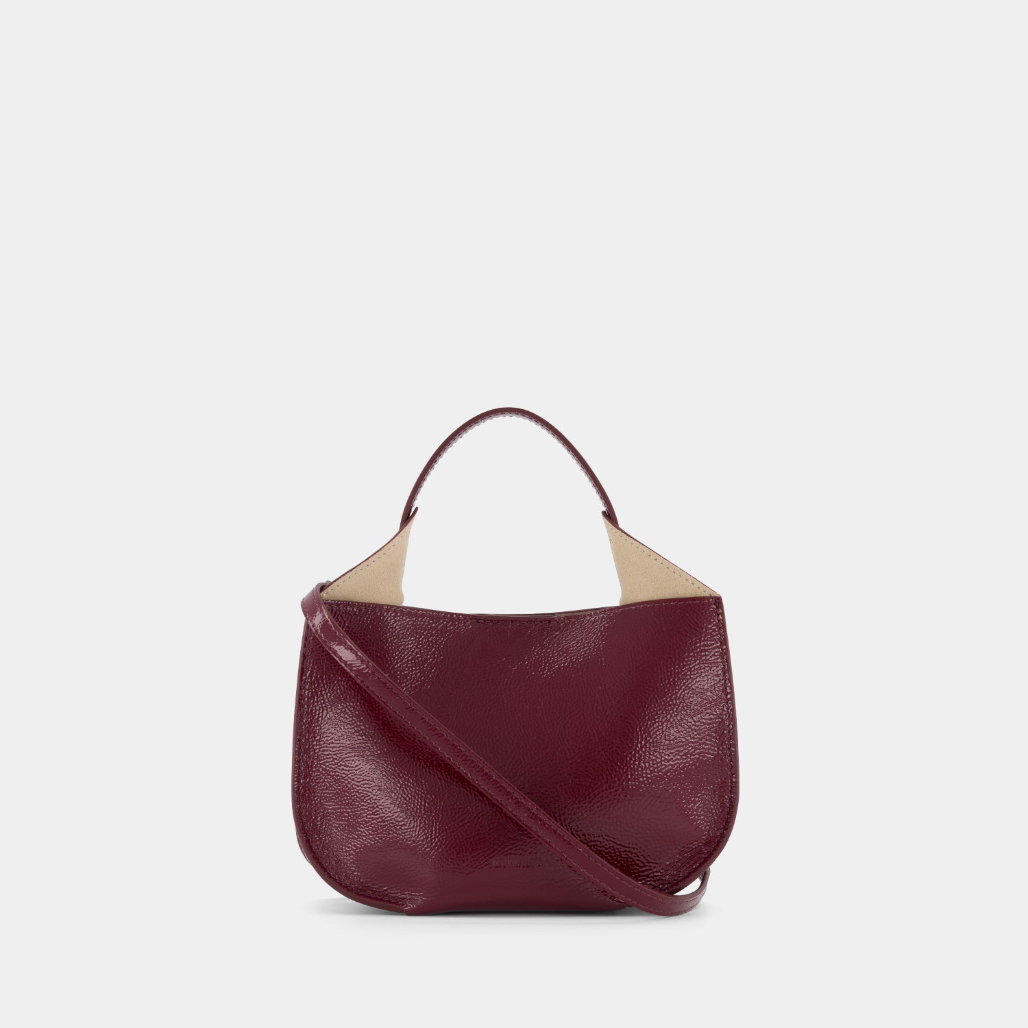 HELENE HOBO MINI - NAPPA LAK - BURGUNDY