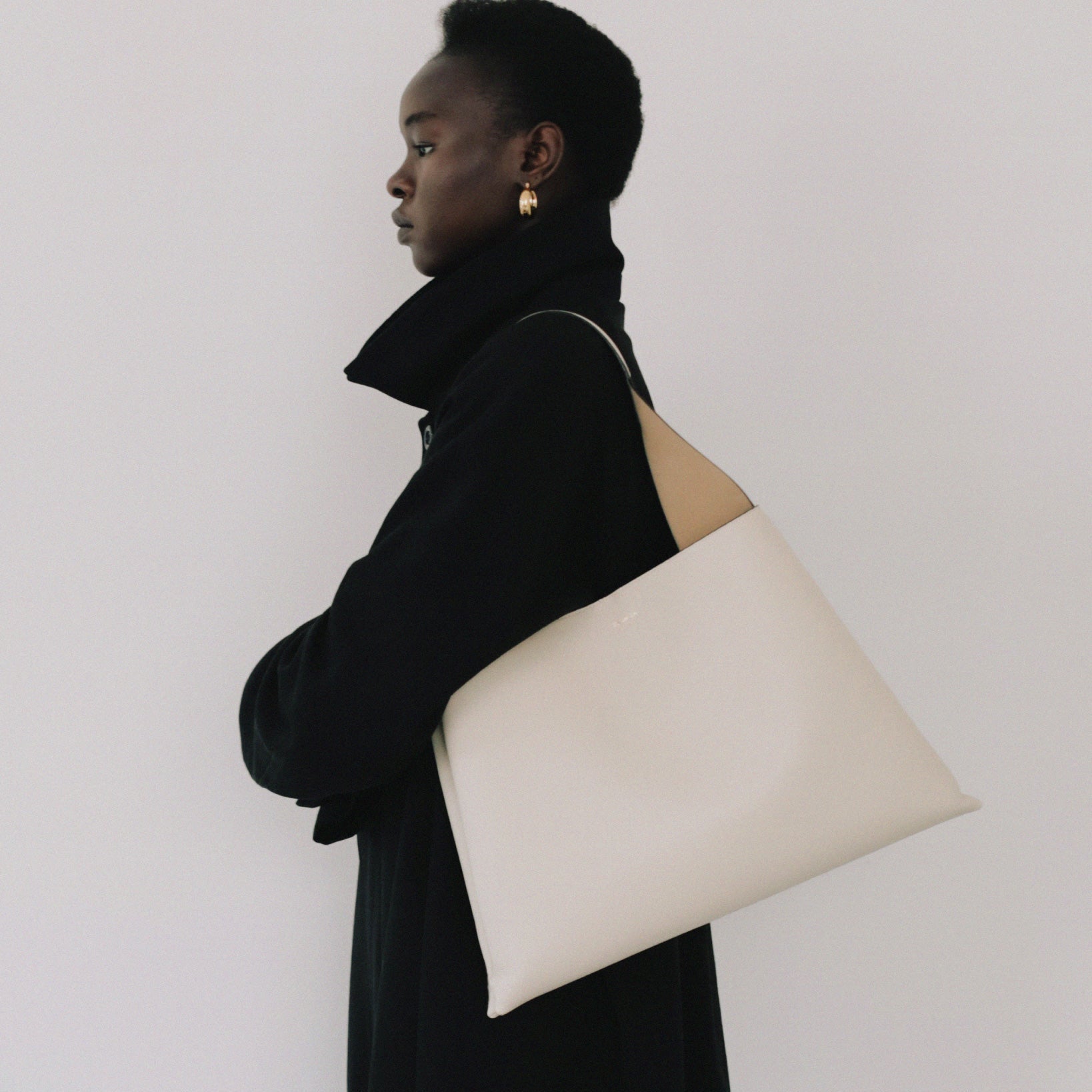 Tote Clare Large - Pebble Grain - Beige