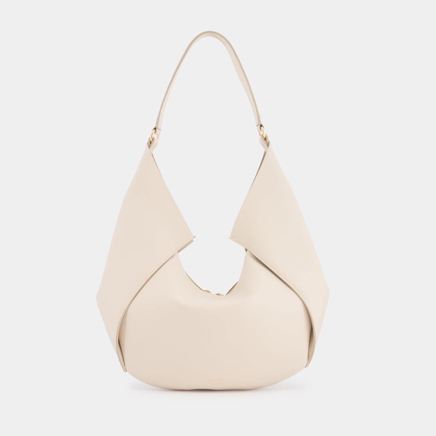 REE PROJECTS Riva Large Beige Italian Calf Soft Leather Handmade Spacious Style Chic Modern Elegant Top Handle Shoulder Bag Everyday 