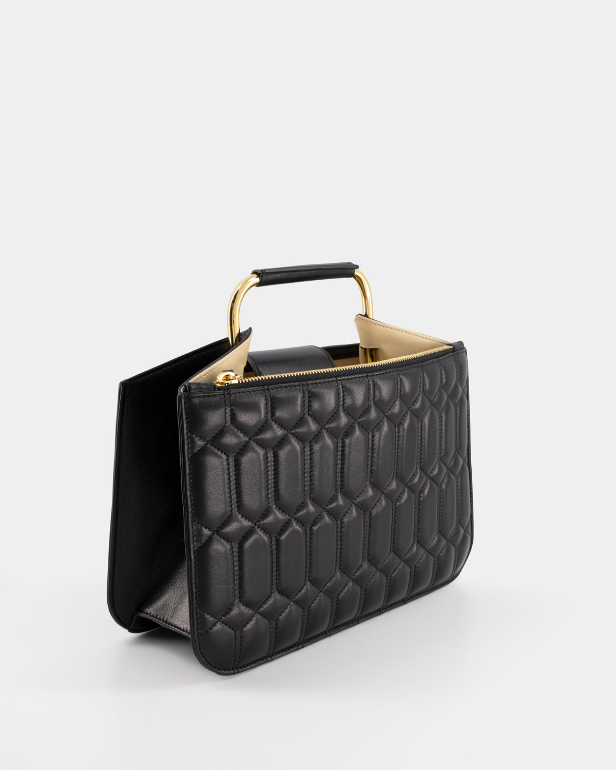 TESS - QUILTED NAPPA - BLACK