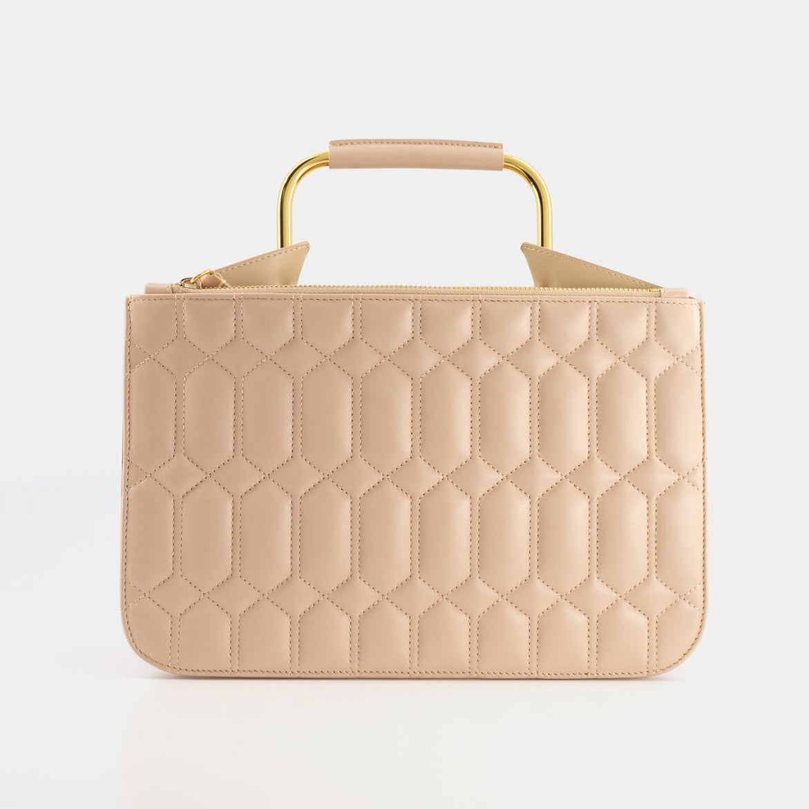 TESS - QUILTED NAPPA - NUDE