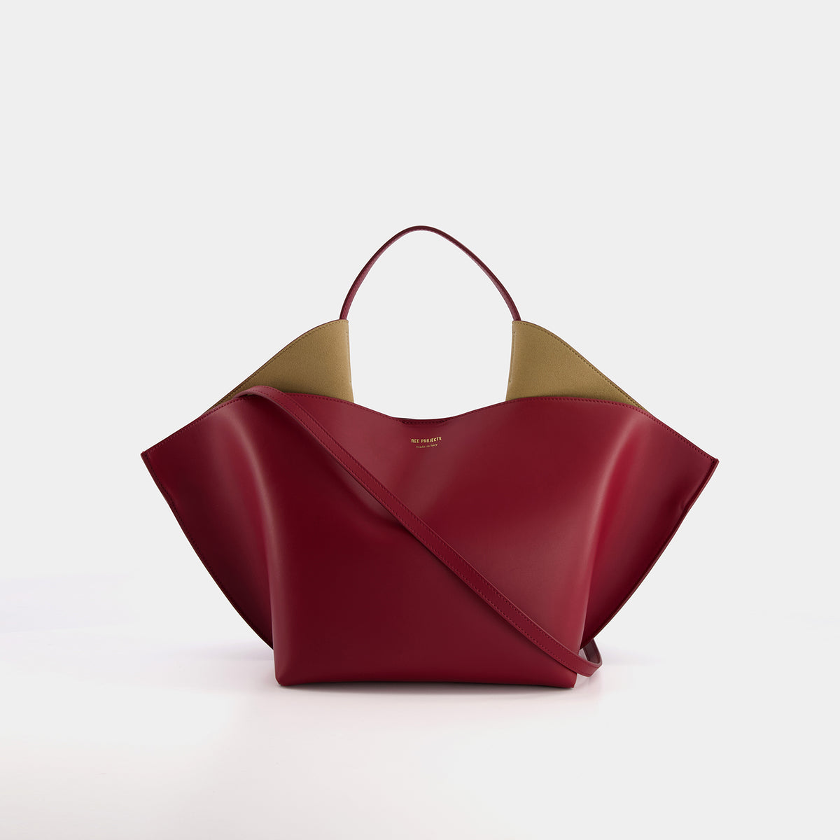 ANN TOTE MEDIUM - SOFT CALF -  PLUM