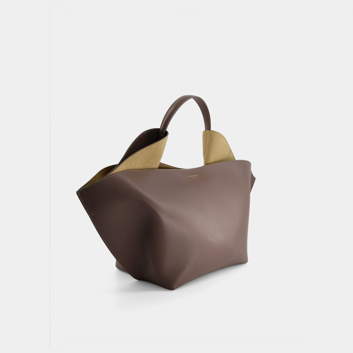 ANN TOTE MEDIUM - SOFT CALF - ASH BROWN